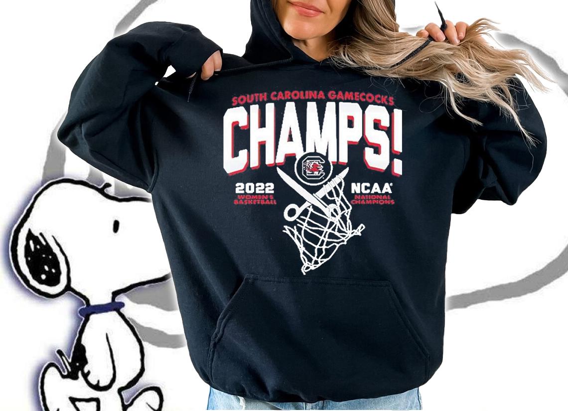 South Carolina Gamecocks Blue 84 Women's 2022 NCAA Women's Basketball National Champions Cut The Net T-Shirt t-shirt hoodie