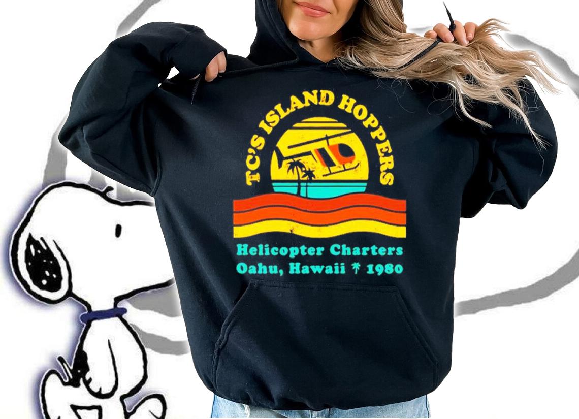 TC's Island Hoppers Helicopter Charters Oahu Hawaii Since 1980 Shirt t-shirt