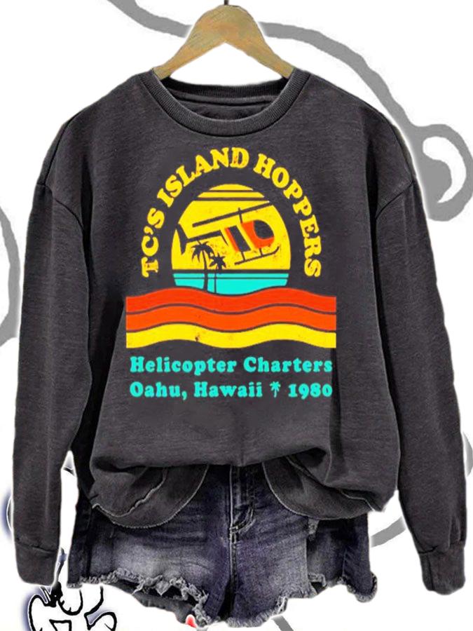 TC's Island Hoppers Helicopter Charters Oahu Hawaii Since 1980 Shirt t-shirt