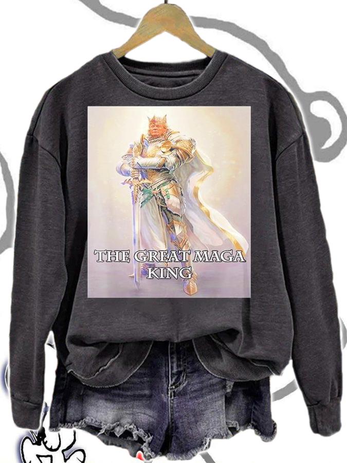 The Great Maga King Proud Ultra Maga Trump 2024 T-Shirt t-shirt sweatshirt