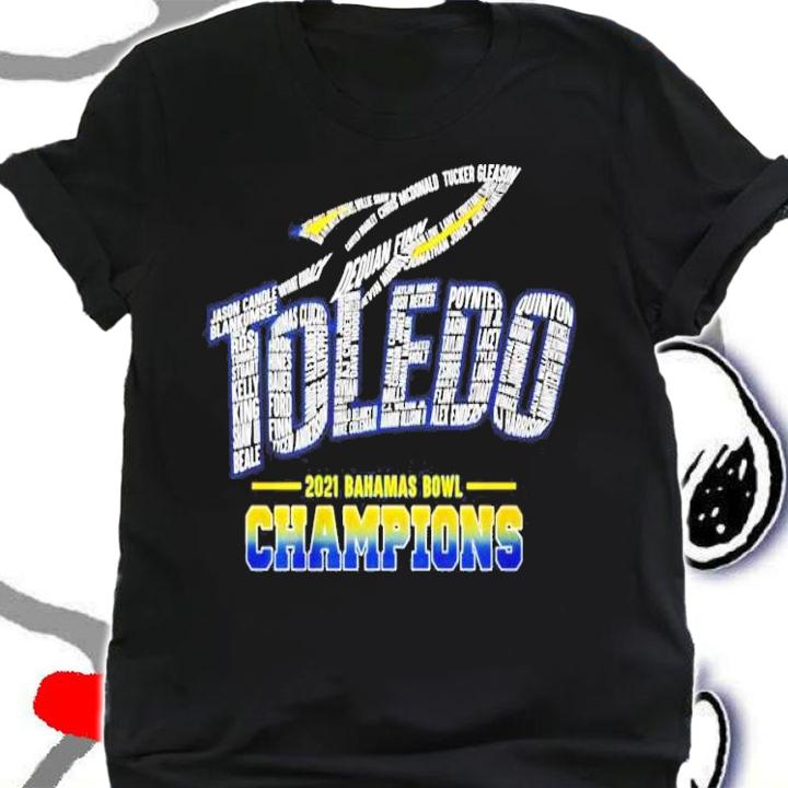 Toledo Rockets 2021 Bahamas Bowl Champions Shirt t-shirt shirt