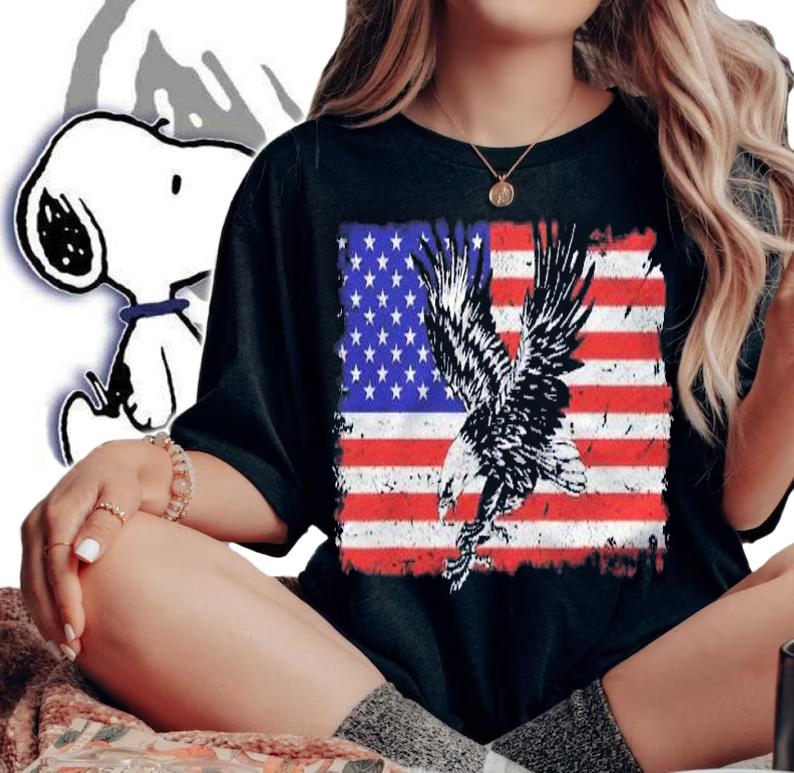 Eagle American Flag 4Th Of July Usa Merica Bird Lover Gift Shirt t-shirt woman shirt