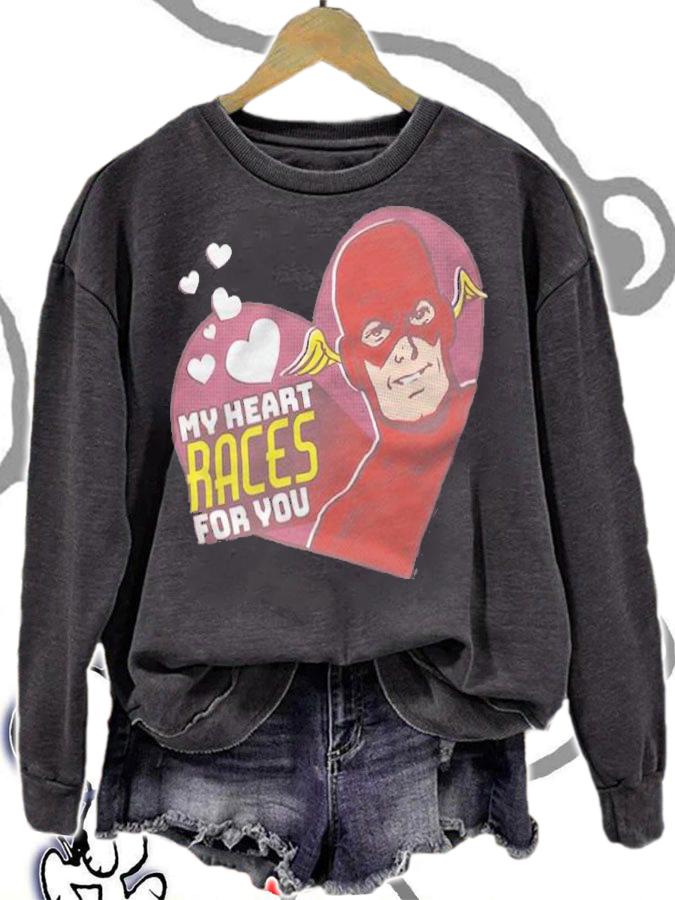 Flash my heart races for you T-shirt t-shirt sweatshirt