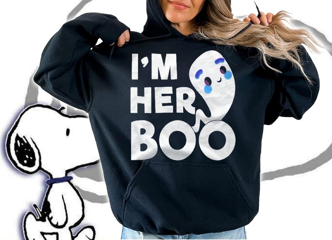 Im Her Boo Halloween Ghost Couples Matching Pullover Shirt t-shirt hoodie