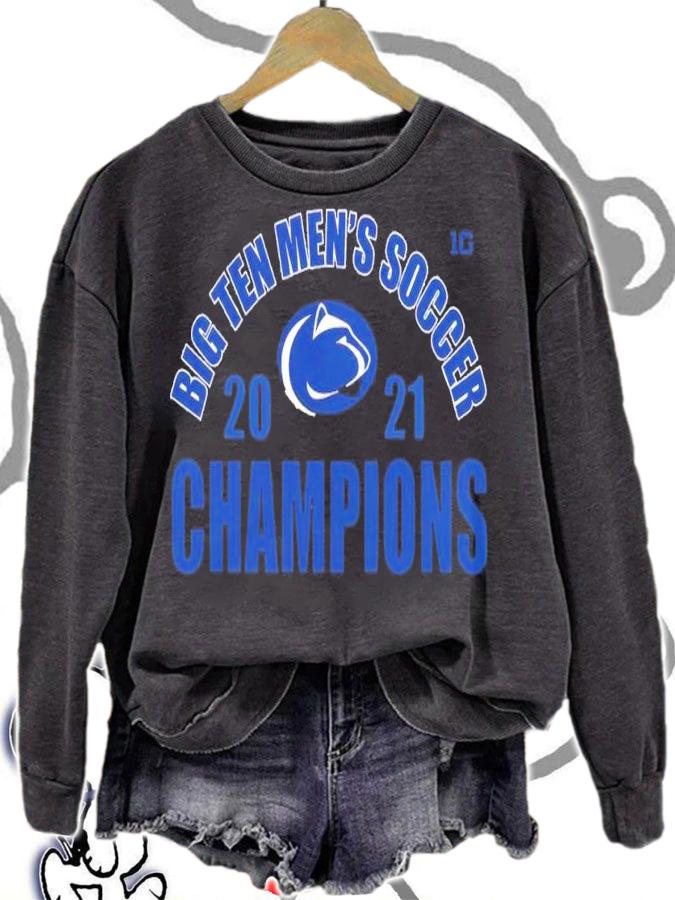 Penn State Nittany Lions 2021 Big Ten Men's Soccer Champions Shirt t-shirt sweatshirt