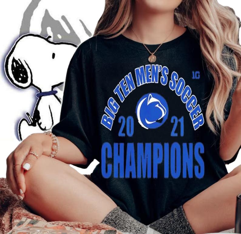 Penn State Nittany Lions 2021 Big Ten Men's Soccer Champions Shirt t-shirt woman shirt