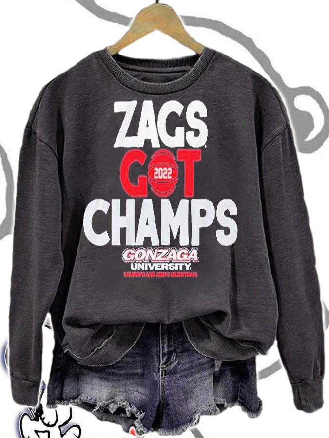 Zags Got 2022 Champs Gonzaga University Women's And Men's Basketball T-Shirt t-shirt sweatshirt