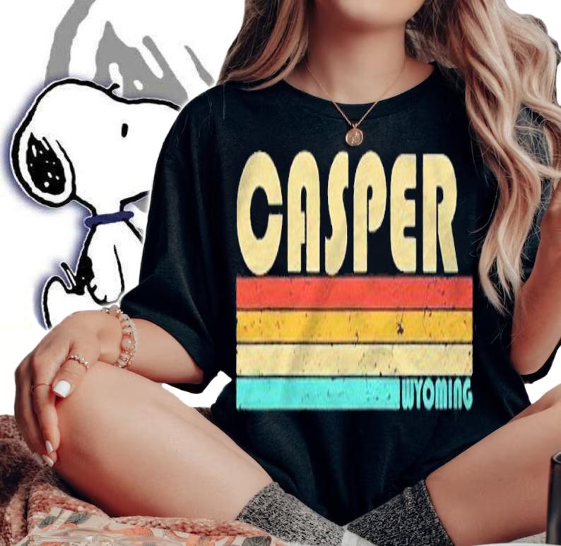 Casper Wy Wyoming Funny City Home Roots Retro 70S 80S Shirt t-shirt