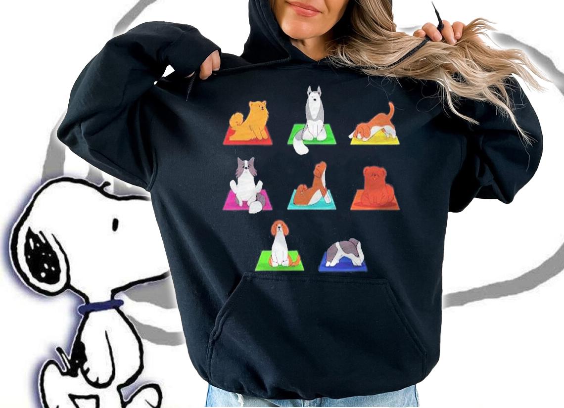 Dogs Yoga Outfit Ladies Meditation Namaste Dog Shirt t-shirt