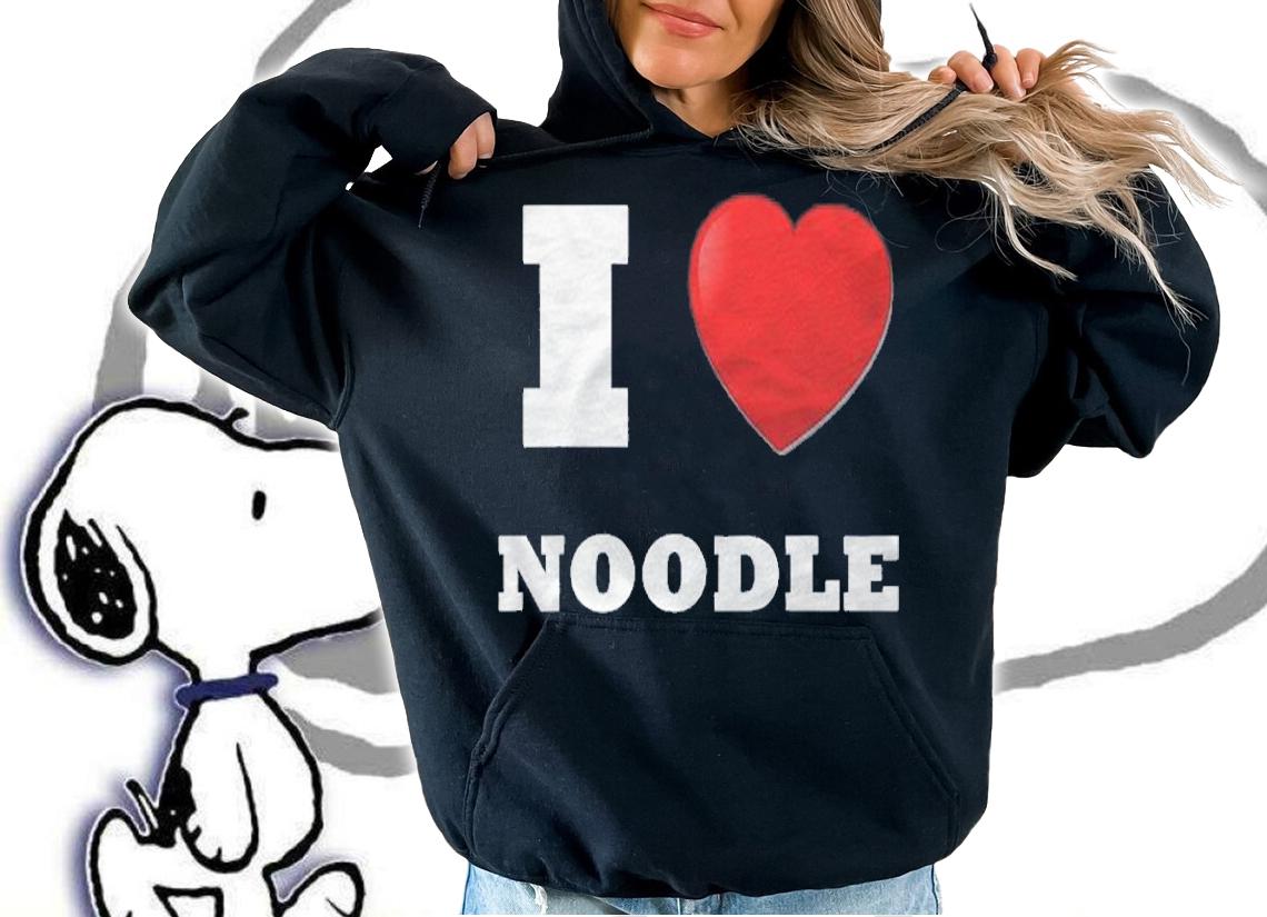 I Love Noodle Red Heart Shirt t-shirt hoodie