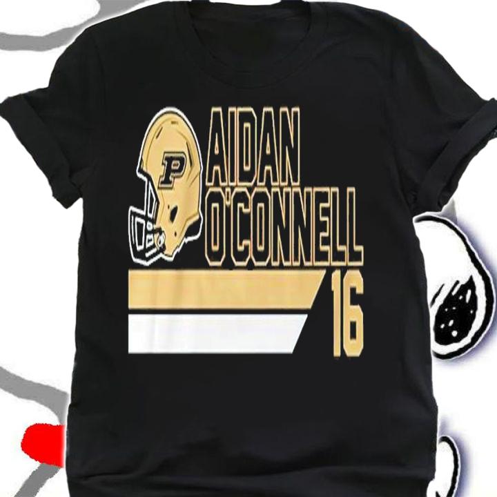 Purdue Football Aidan O'Connell 16 Player shirt t-shirt shirt