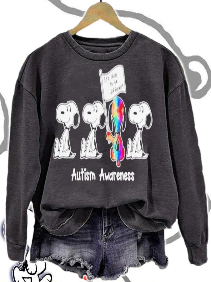 Snoopys Its Okay Autism Awareness Shirt t-shirt