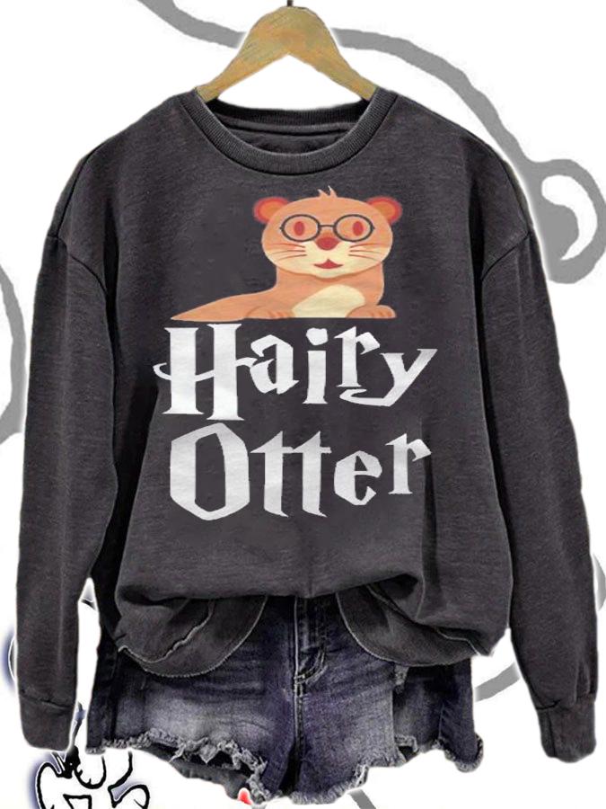 Funny Hairy Otter Graphic Otter Lover Harry Shirt sweatshirt