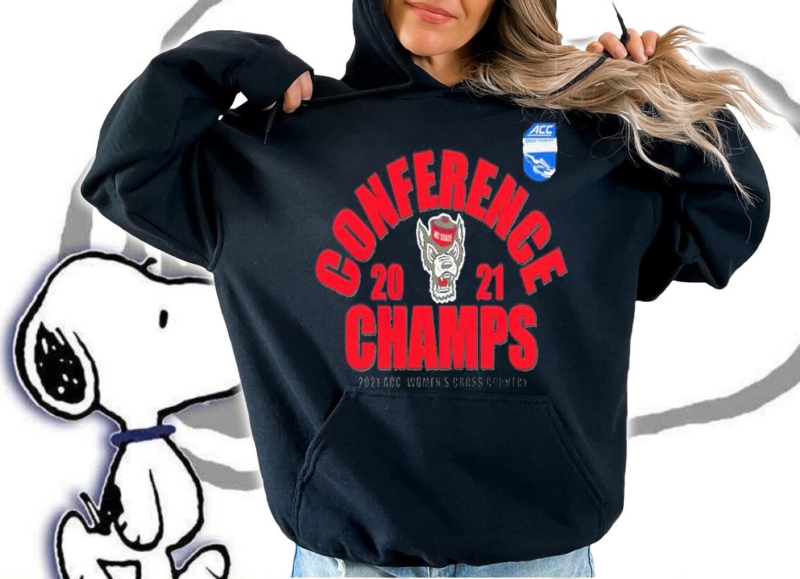 NC State Wolfpack 2021 2021 ACC Women's Cross Country Champions Shirt hoodie