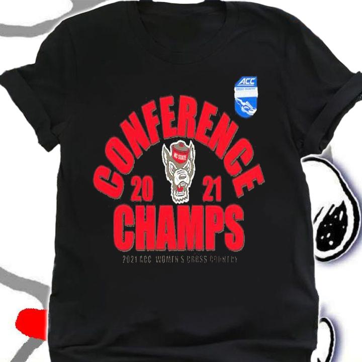 NC State Wolfpack 2021 2021 ACC Women's Cross Country Champions Shirt shirt