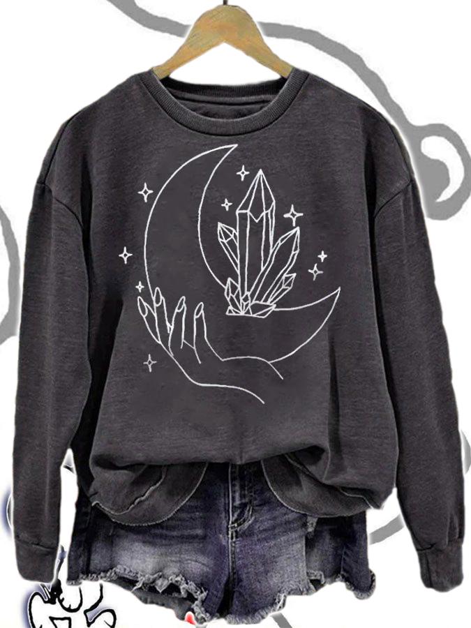 Eleanor Neale moon crystal T-shirt sweatshirt