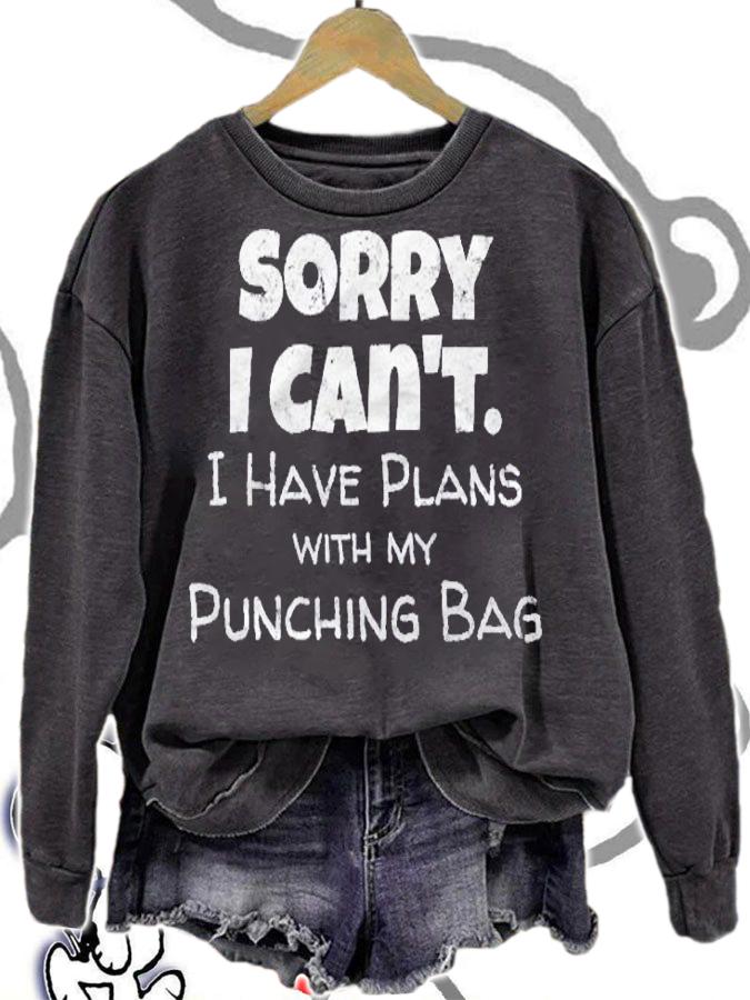 Funny Boxing Quote Design Punching Bag Boxer Meme Shirt