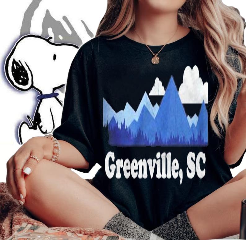 Greenville South Carolina Blue Ridge Mountains Sc T-shirt woman shirt