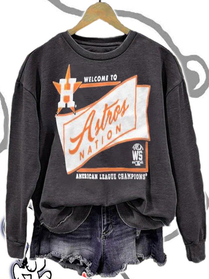 Houston Astros Welcome To Astros Nation 2021 American League Champions Shirt sweatshirt