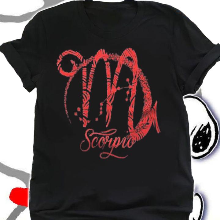 Red Scorpio Zodiac Sign Stars October November Birthday Gift Pullover Shirt shirt