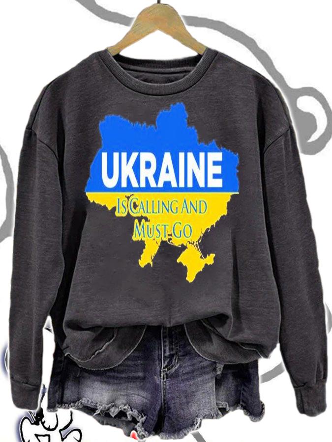 Ukraine Is Calling And I Must Go Map T-Shirt sweatshirt