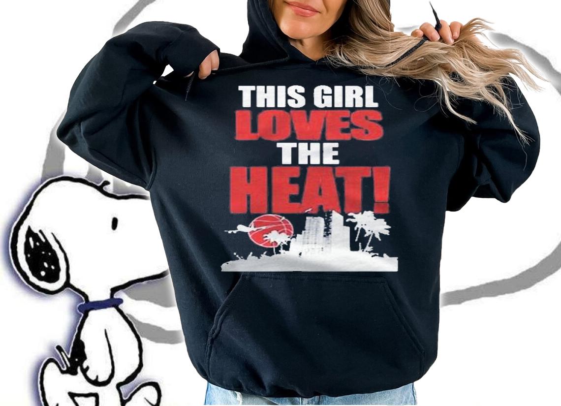 Womens this girl loves the Heat basketball fan miami t-shirt