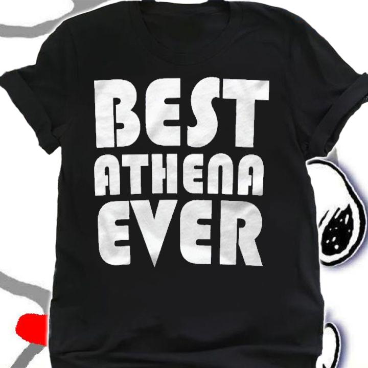 Cute Worlds Best Athena Ever Women Girl Kid Shirt shirt