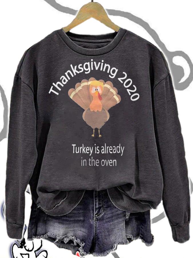 F Joe Biden thankgiving Trump Turkey Is Already T-Shirt sweatshirt