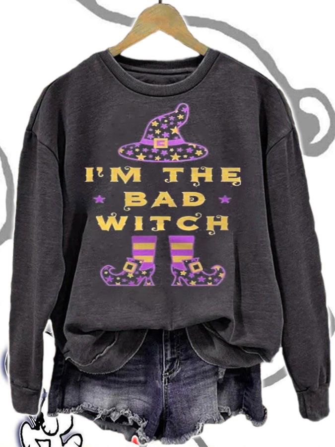 Im The Bad Witch Matching Group Halloween Witch T-shirt sweatshirt