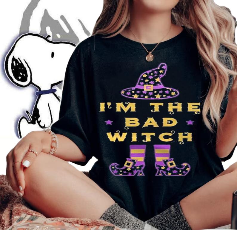 Im The Bad Witch Matching Group Halloween Witch T-shirt woman shirt