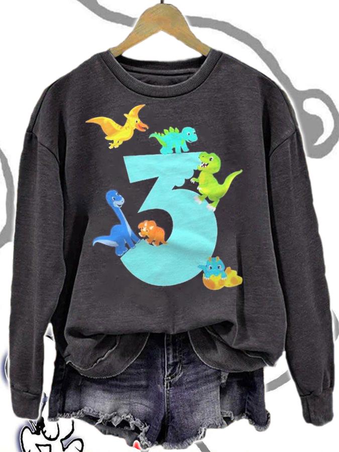 Kids 3 Years Old Dinosaur Toy Dino 3Rd Birthday Boy Shirt sweatshirt