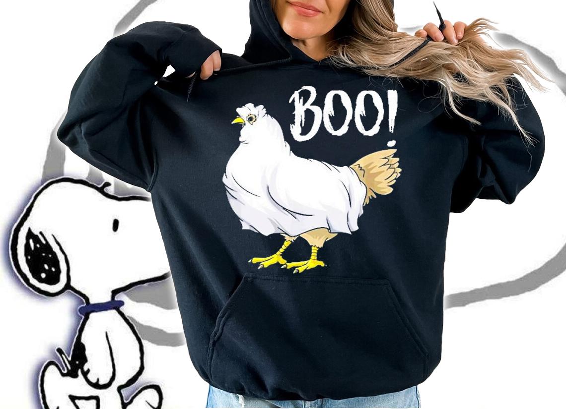 Chicken Ghost Boo Halloween Costume Shirt