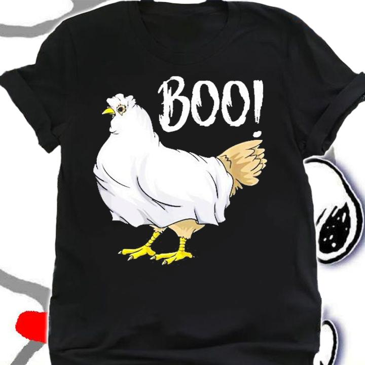 Chicken Ghost Boo Halloween Costume Shirt