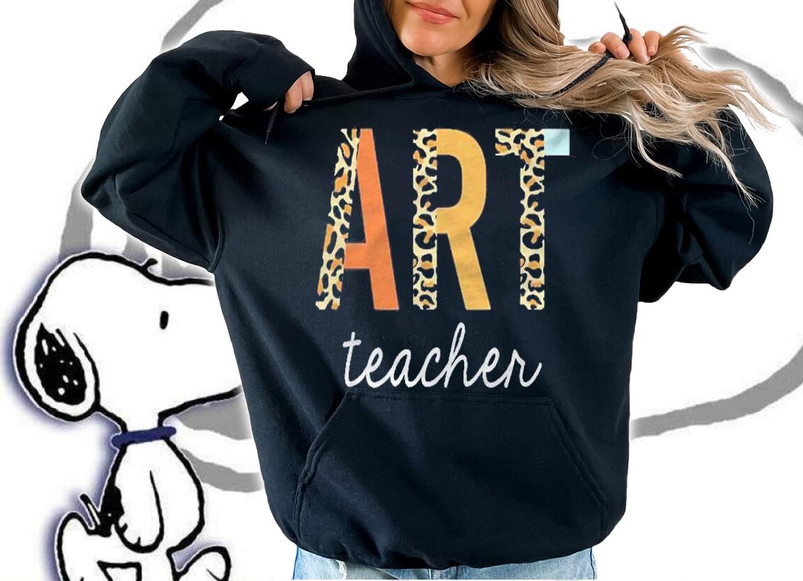 Leopard Art Teacher Cute Back To School Supplies Women shirt hoodie