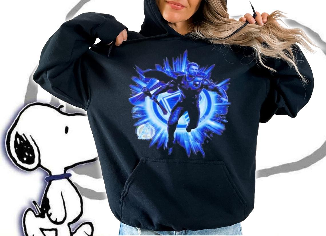 Marvel Avengers Endgame Thor Blast Poster Graphic Shirt hoodie