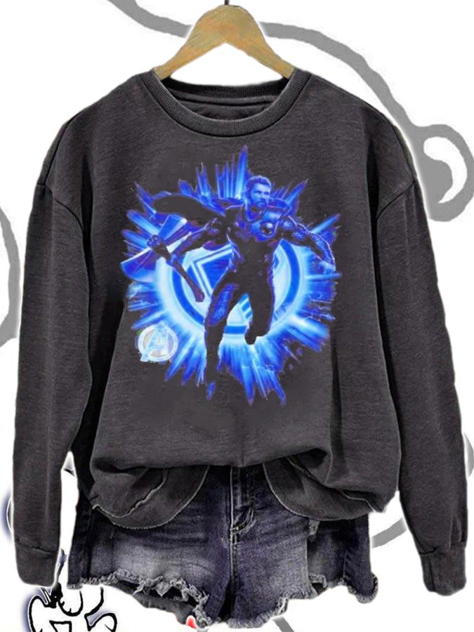 Marvel Avengers Endgame Thor Blast Poster Graphic Shirt sweatshirt
