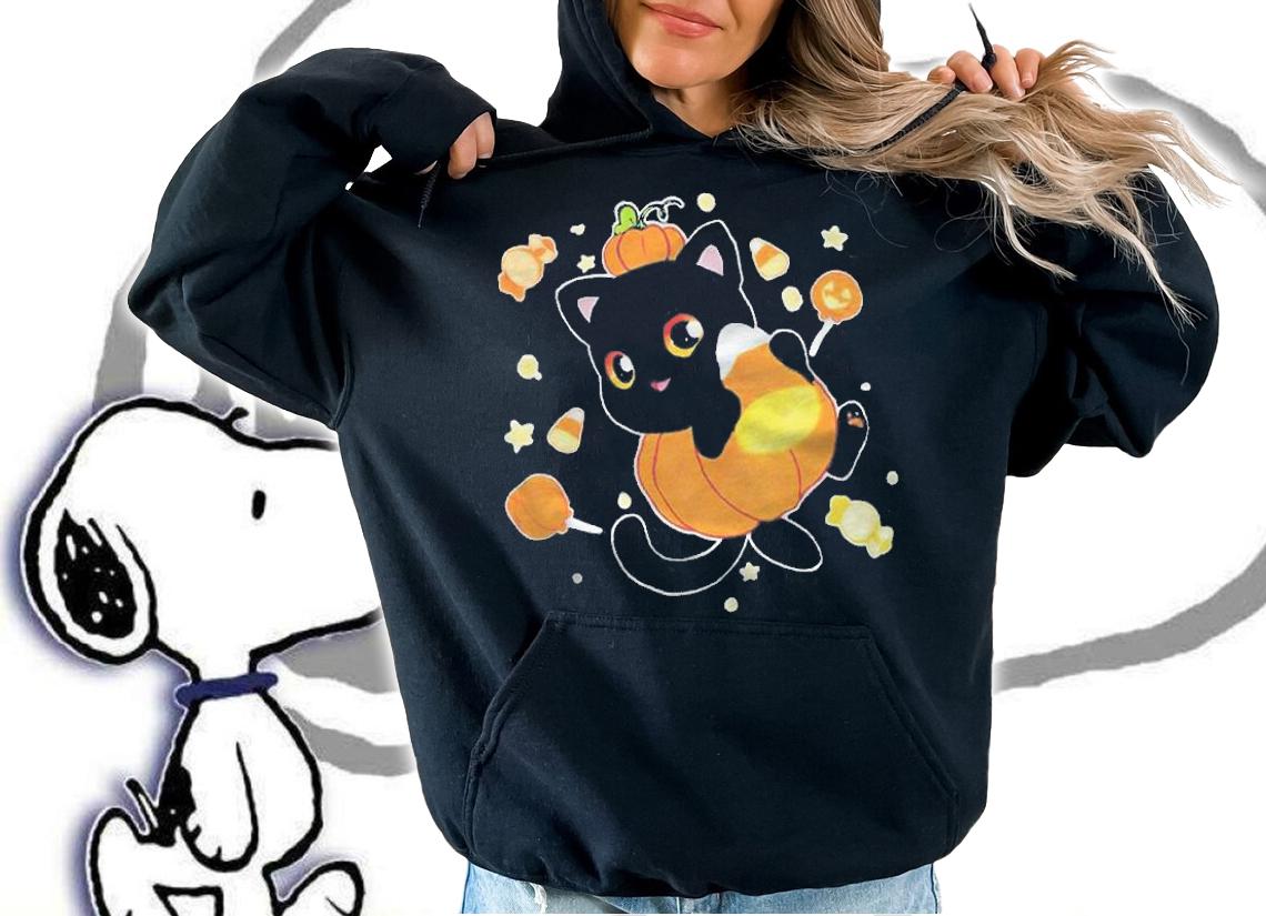 Pumpkin Cat funny T-shirt hoodie