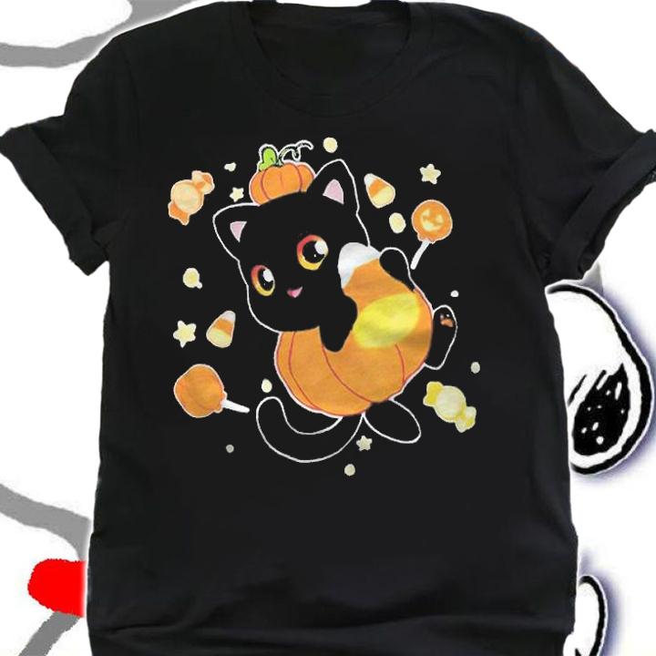 Pumpkin Cat funny T-shirt shirt