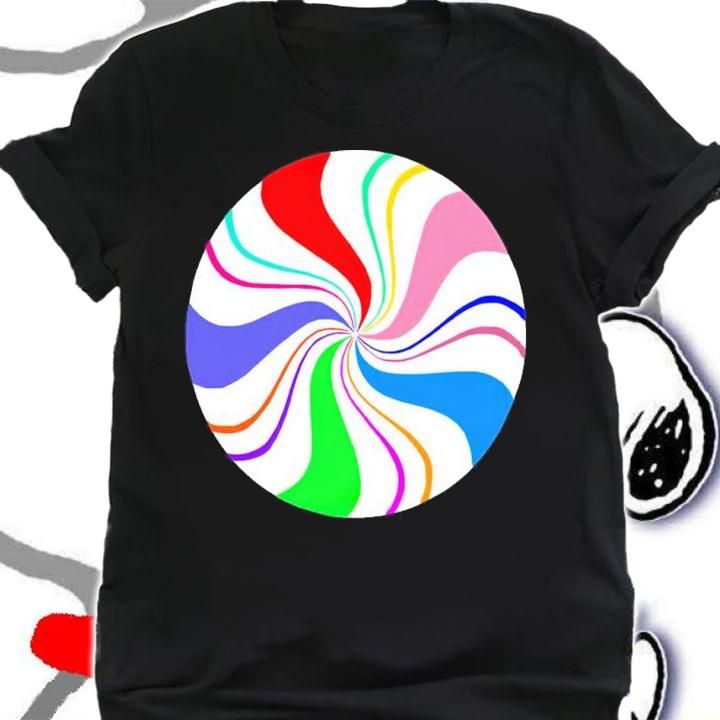 Round Rainbow Peppermint Candy shirt shirt