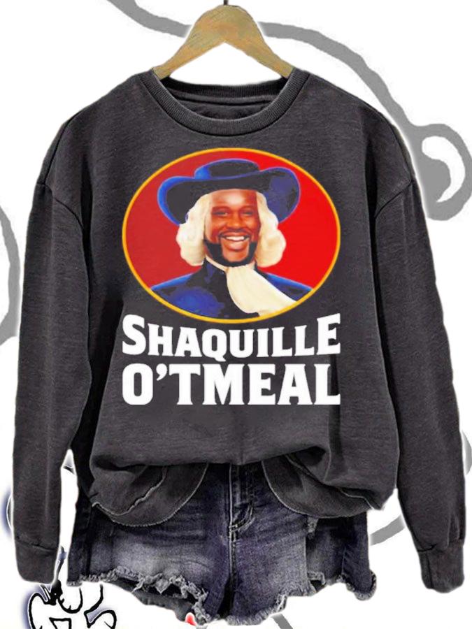 Shaquille Oatmeal Ibzstore Shaquille Oatmeal O'neal Parody Funny Shirt
