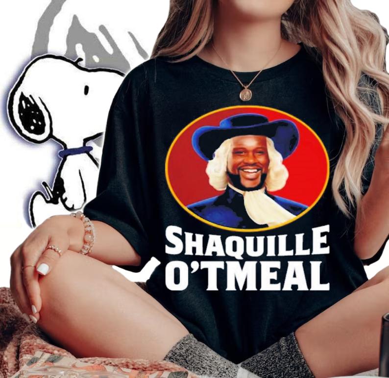 Shaquille Oatmeal Ibzstore Shaquille Oatmeal O'neal Parody Funny Shirt