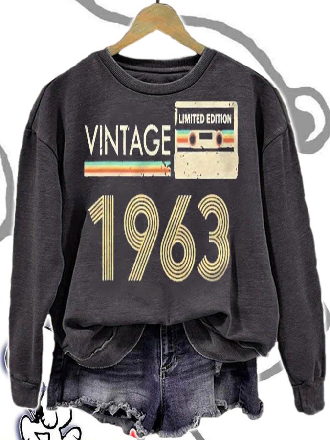 Vintage 1963 Made In 1963 58Th Birthday Limited Edition Shirt sweatshirt