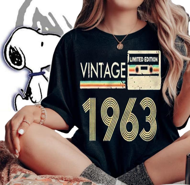 Vintage 1963 Made In 1963 58Th Birthday Limited Edition Shirt woman shirt