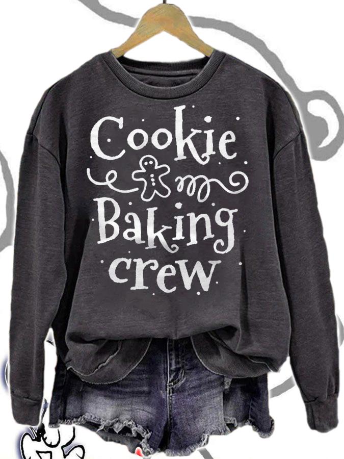 Cookie Baking Crew Baker Bake Kids Women Christmas Baking Shirt sweatshirt