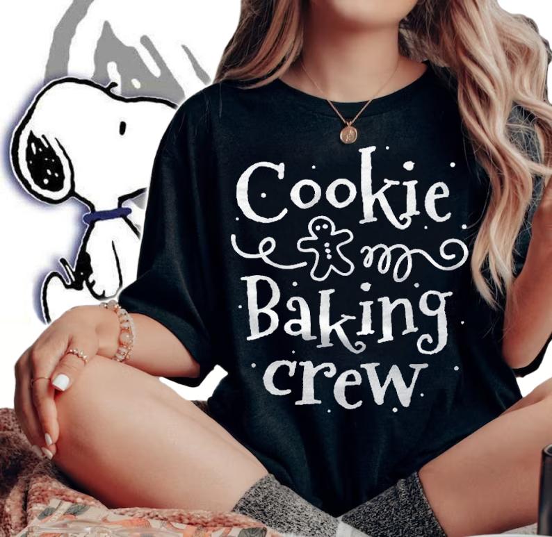 Cookie Baking Crew Baker Bake Kids Women Christmas Baking Shirt woman shirt