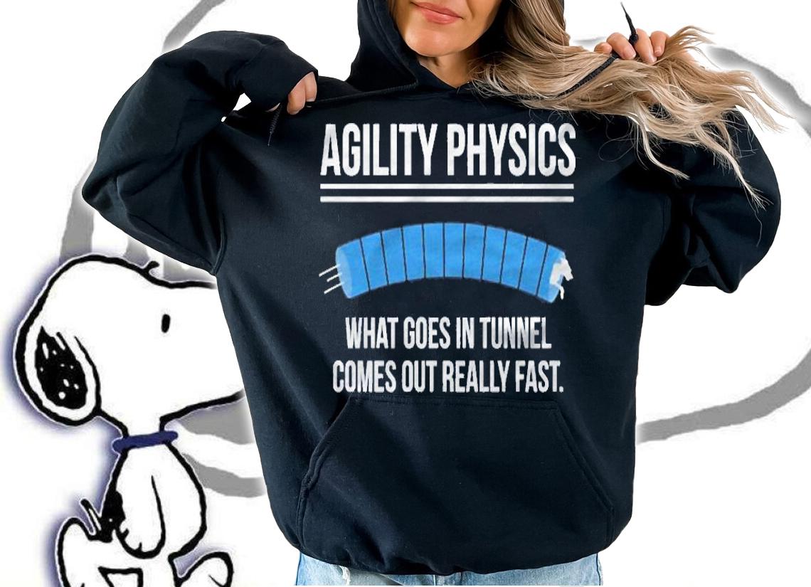 Funny Dog Agility Physics Definition Trainer Handler Gift shirt