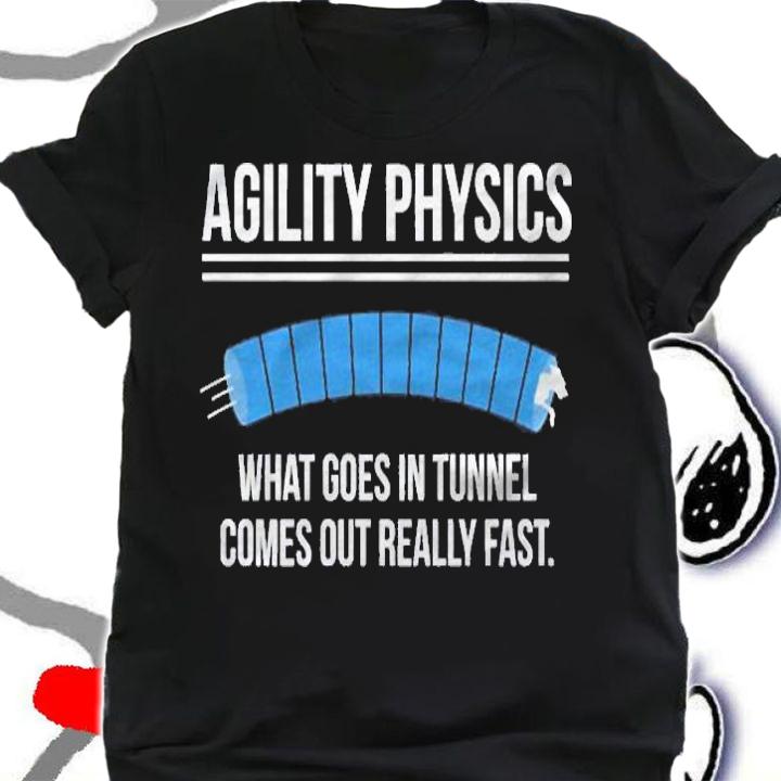 Funny Dog Agility Physics Definition Trainer Handler Gift shirt