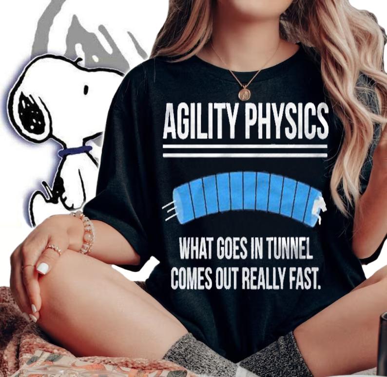 Funny Dog Agility Physics Definition Trainer Handler Gift shirt