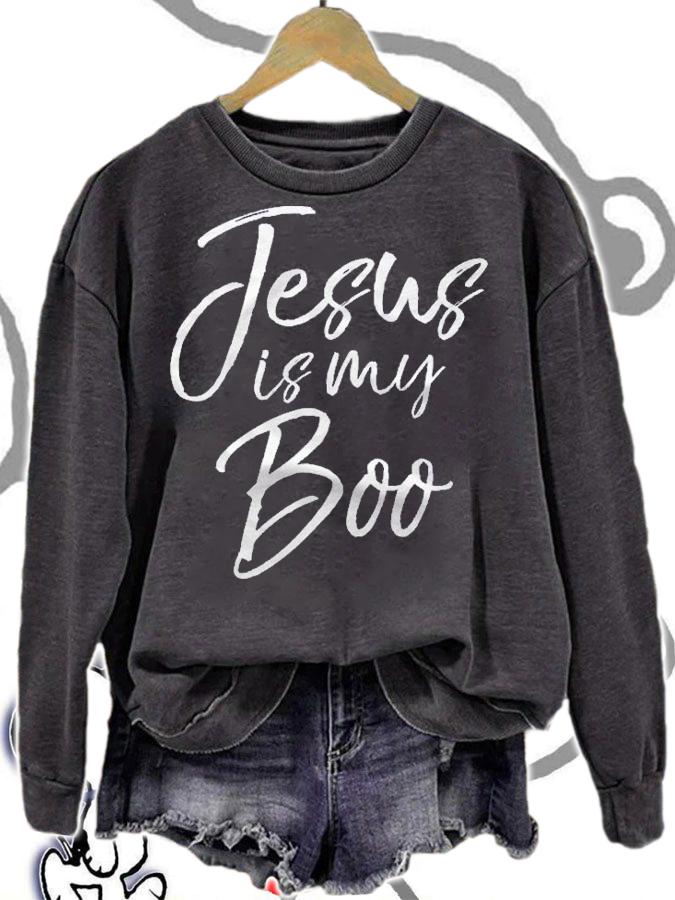 Jesus Is My Boo Shirt Fun Christian Halloween Costume Shirt sweatshirt