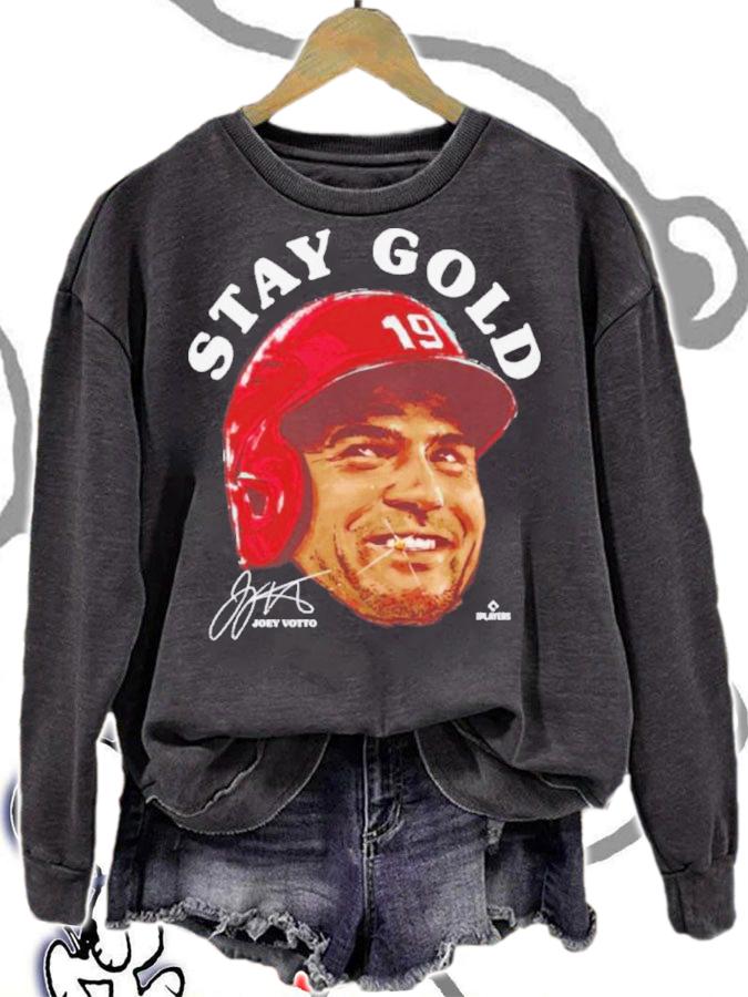 Joey Votto Cincinnati Gold Baseball Signatures Shirt